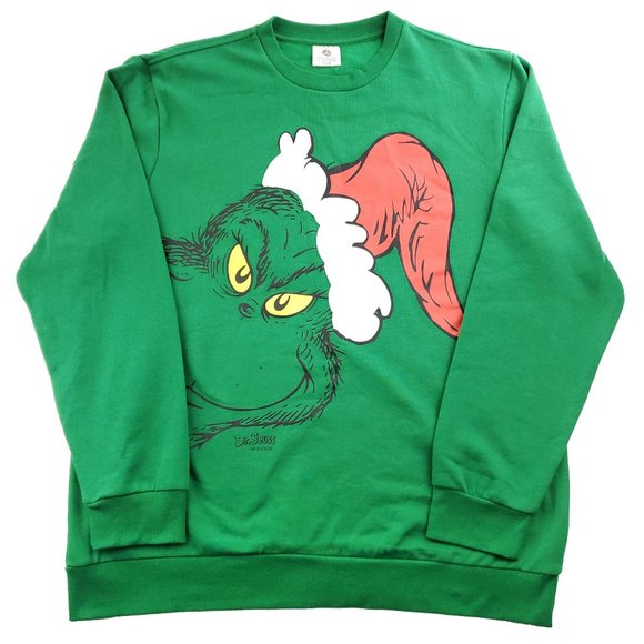 Dr. Seuss Other - Grinch Stole Christmas Dr. Seuss Fleece Sweatshirt Pullover Long Sleeve XL NWT